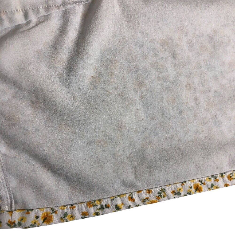 Hollister Top Womens M Ditsy Floral Tie Back Bandeau Crop Tank Top Y2K Cottage - Picture 10 of 14